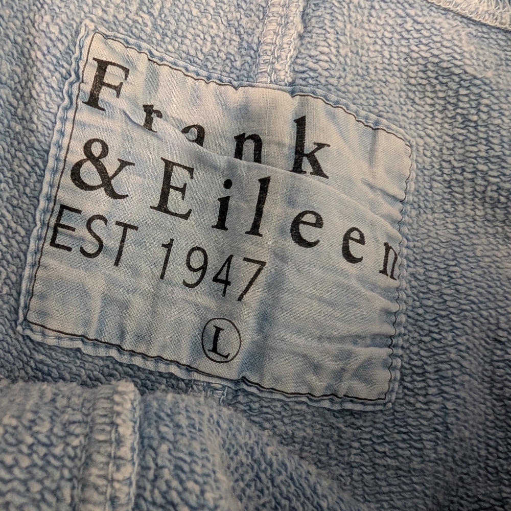 Frank & Eileen Tee Lab - Pearl Favorite Mineral Blue Sweatshorts Size Large - Picture 2 of 12